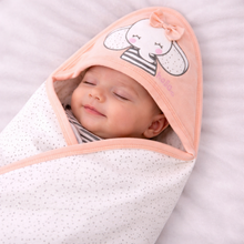 Load image into Gallery viewer, Blush Beginnings – Baby Girl Hamper in Keepsake Suitcase