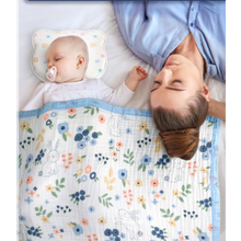 Load image into Gallery viewer, Garden Bloom Muslin Blanket