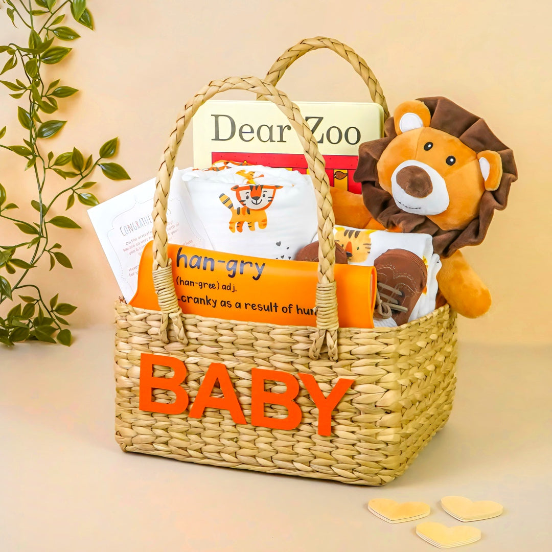 A Roaring Welcome – Baby Boy Gift Basket – Little Hip Boutique