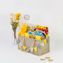 Load image into Gallery viewer, Play · Learn · Grow – Half Birthday Gift Basket (6+ Months | Gender Neutral)
